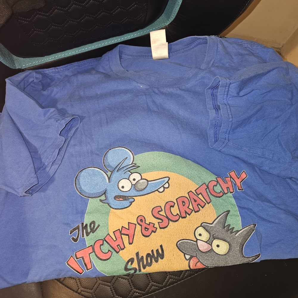 Blue Itchy & Scratchy Show T-Shirt